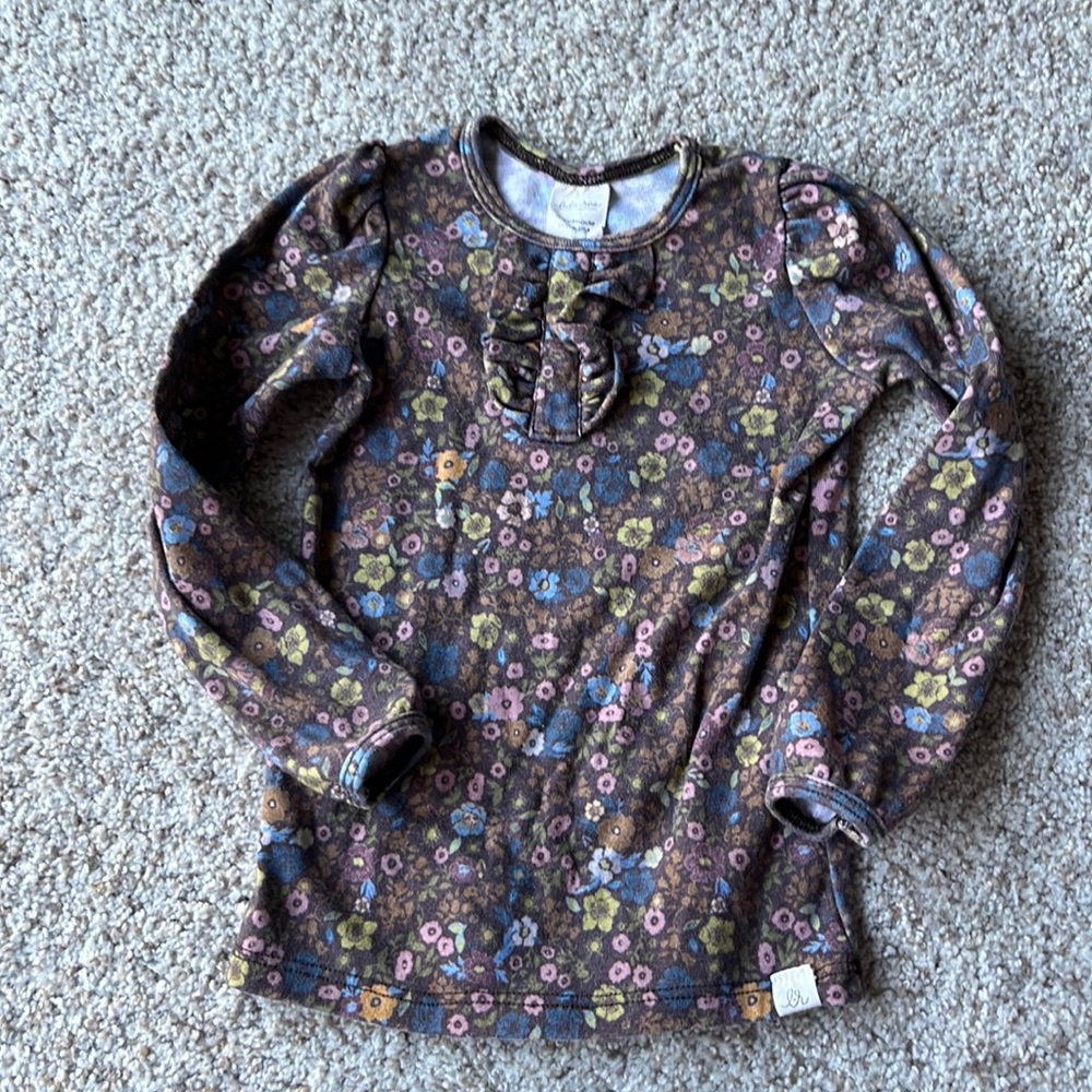 Lulu & Roo Brown Floral Top